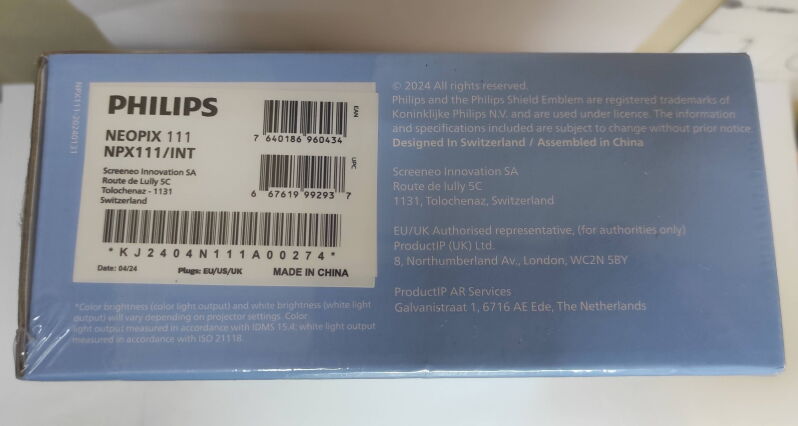 LED-проєктор Philips NeoPix 111 (NPX111/INT) - Б/В - Фото №3