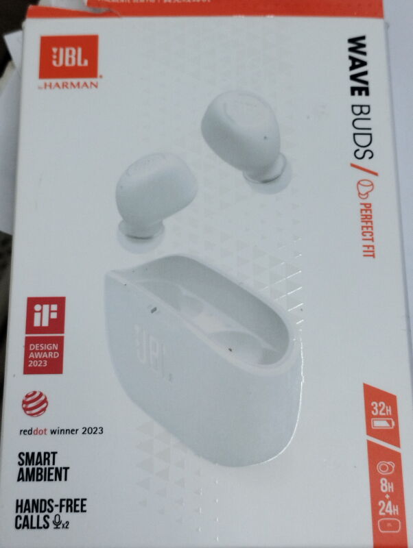 Навушники JBL Wave Buds White (JBLWBUDSWHT) - Б/В - Фото №4
