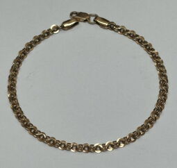 Браслет з червоного золота з фантазійним плетінням (00112465) - Б/В від виробника NoName