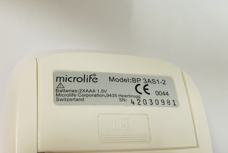 Напівавтоматичний тонометр Microlife BP 3AS1-2 - Б/В - Фото №4
