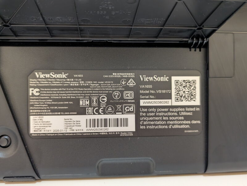 Портативний монітор ViewSonic VA1655 - Б/В - Фото №4