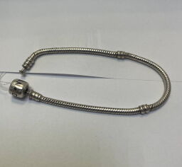 Срібний браслет з плетінням Снейк (00064962) - Б/В від виробника NoName