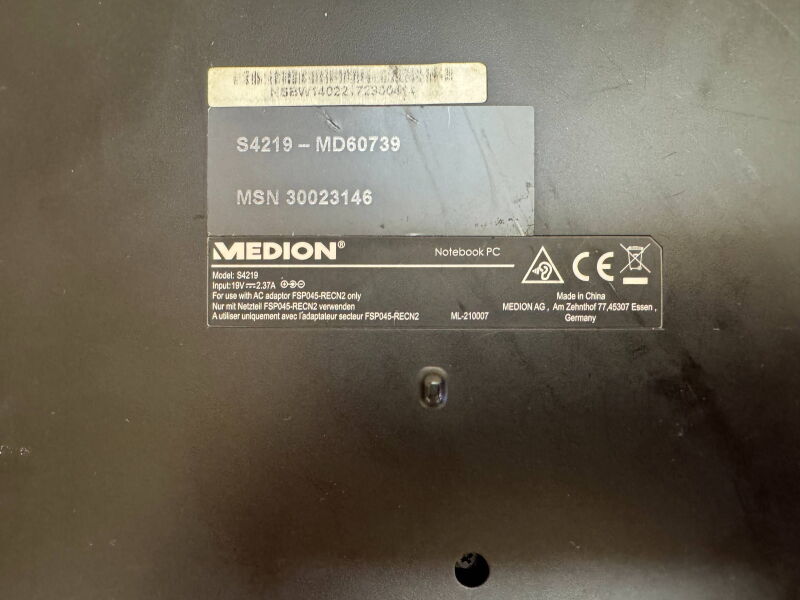 Ноутбук Medion Akoya S4219 (Celeron N3060/4GB/HDD320GB) - Б/В - Фото №7