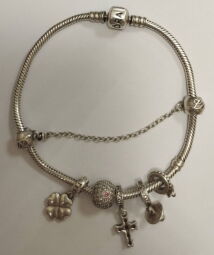 Срібний браслет з плетінням Снейк (00106473) - Б/В від виробника NoName