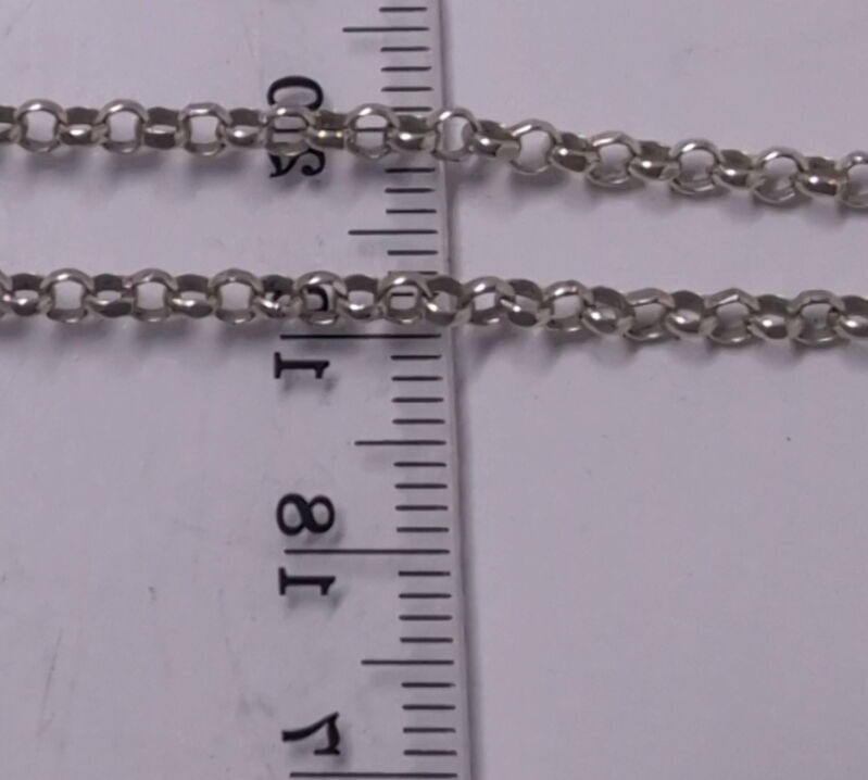 Срібний ланцюжок з плетінням ролло (шопард) (1932921) - Б/В - Фото №2