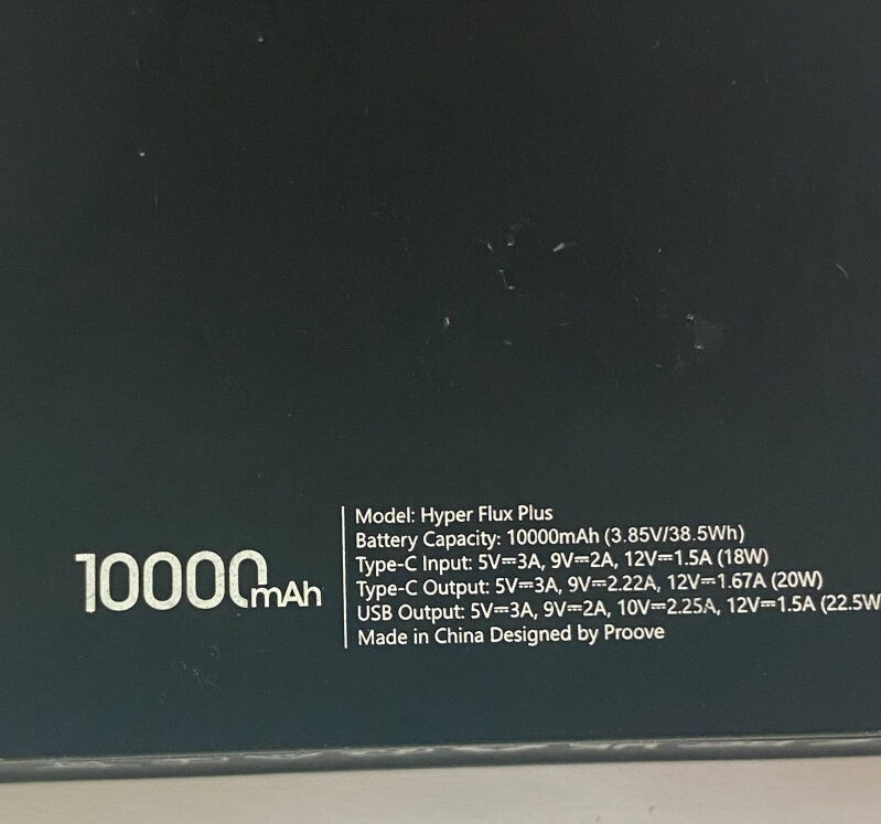 Powerbank Proove Hyper Flux Plus 10000 mAh 22.5W - Б/В - Фото №4
