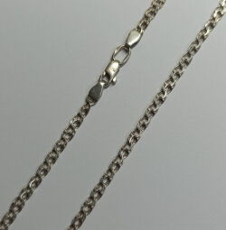 Срібний ланцюг з плетінням бісмарк (00018778) - Б/В Срібний ланцюг з плетінням бісмарк (00018778) - Б/В від виробника NoName