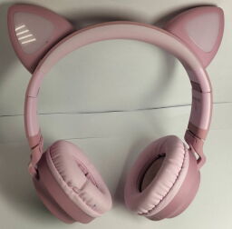 Навушники з мікрофоном Hoco W27 Cat Ear Pink - Б/В від виробника Hoco