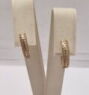 Сережки з червоного золота з цирконієм (00116459) - Б/В - Прев'ю фото №1