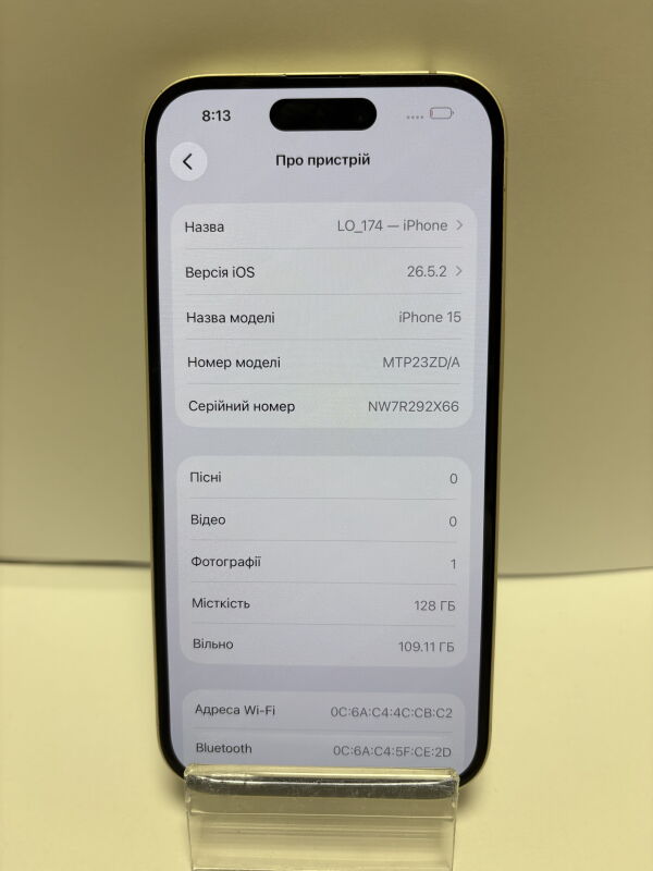 Apple iPhone 15 128GB - Б/В - Фото №7
