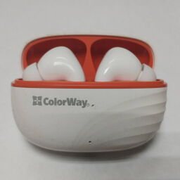 Навушники ColorWay Slim Headphones TWS-5 Earbuds White (CW-TWS5WT) - Б/В від виробника ColorWay