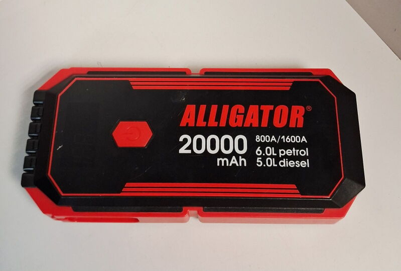 Пусковий пристрій ALLIGATOR 800 A / 1600 A 20000 mAh SMART-клеми (JS843) - Б/В