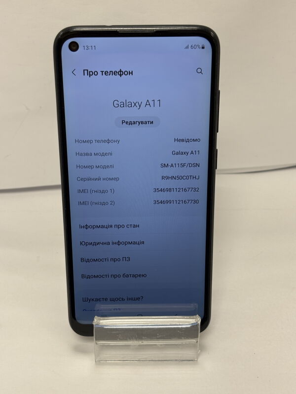 Samsung Galaxy A11 SM-A115F/DSN 2/32GB - Б/В - Фото №2