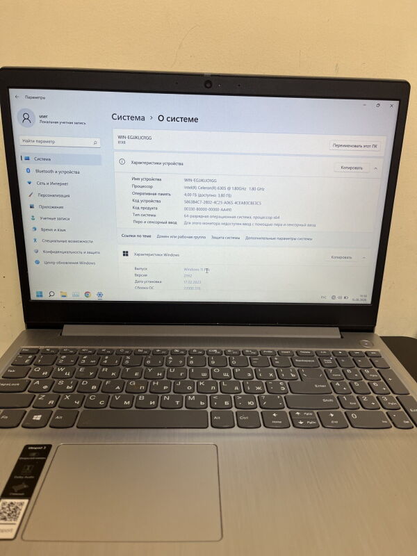 Ноутбук Lenovo IdeaPad 3 15ITL05 (Celeron 6305/4GB/SSD256GB) - Б/В - Фото №7