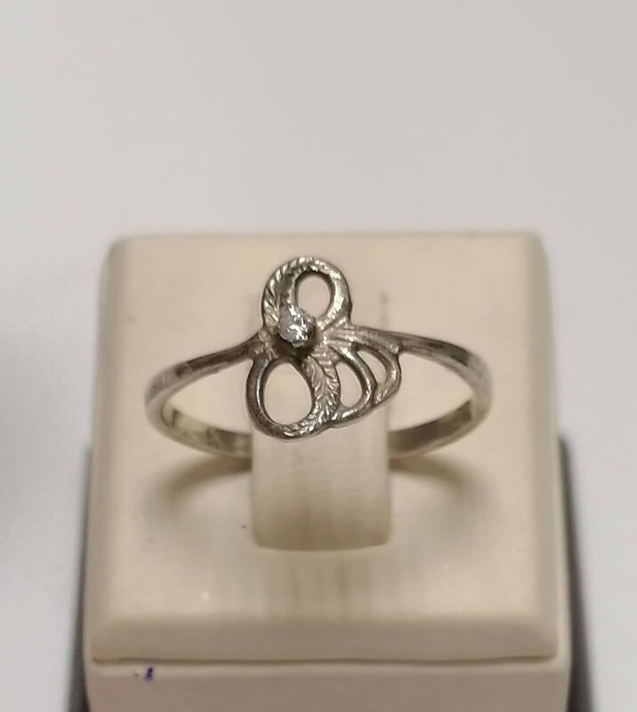 Срібна каблучка з цирконієм (00095070) - Б/В
