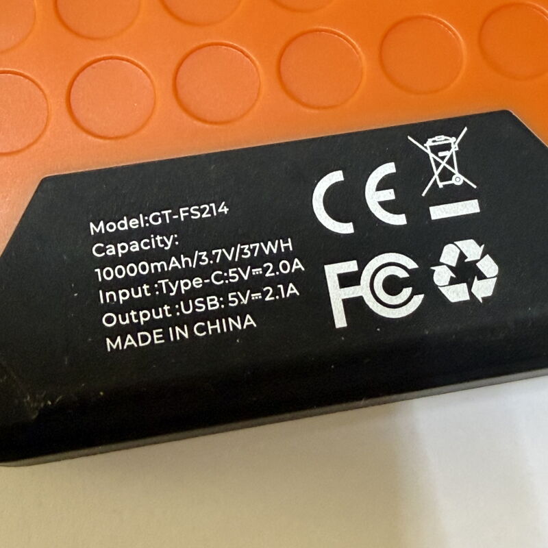 Захищений Powerbank Waltter GT-FS214 10000 mAh - Б/В - Фото №3