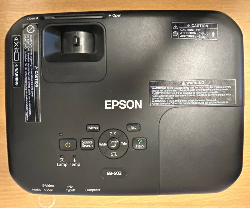Мультимедійний проектор Epson EB-S02, V11H430040 - Б/В - Фото №2