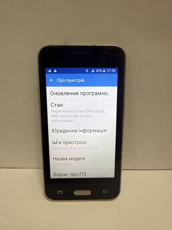Samsung Galaxy J1 2016 SM-J120H 1/8Gb - Б/В - Фото №3
