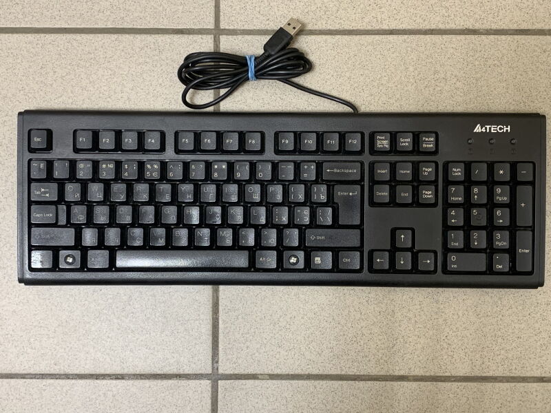 Клавіатура дротова A4Tech KM-720 USB Black - Б/В