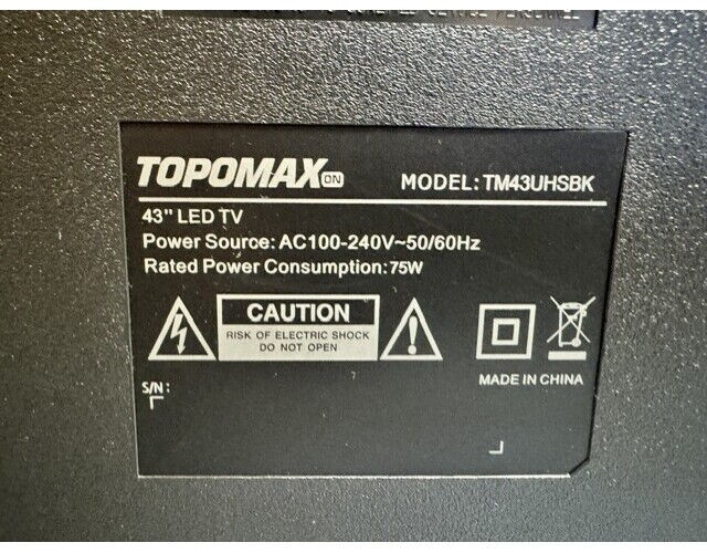 Телевізор Topomax TM43UHSBK - Б/В - Фото №3