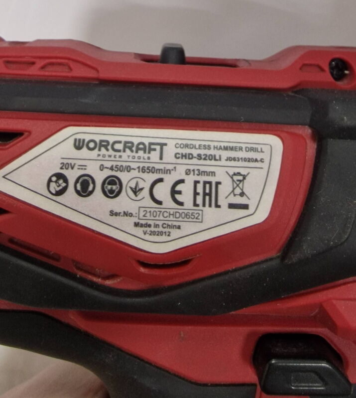 Акумуляторний ударний шуруповерт Worcraft CHD-S20LI - Б/В - Фото №3