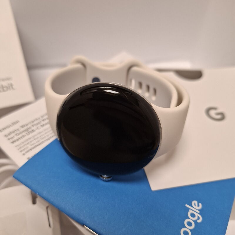 Смарт-годинник Google Pixel Watch Polished Silver Case/Chalk Active Band - Б/В - Фото №5