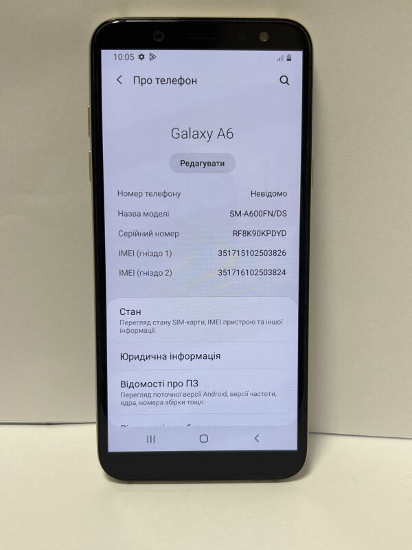 Samsung Galaxy A6 SM-A600FN/DS - Б/В - Фото №2