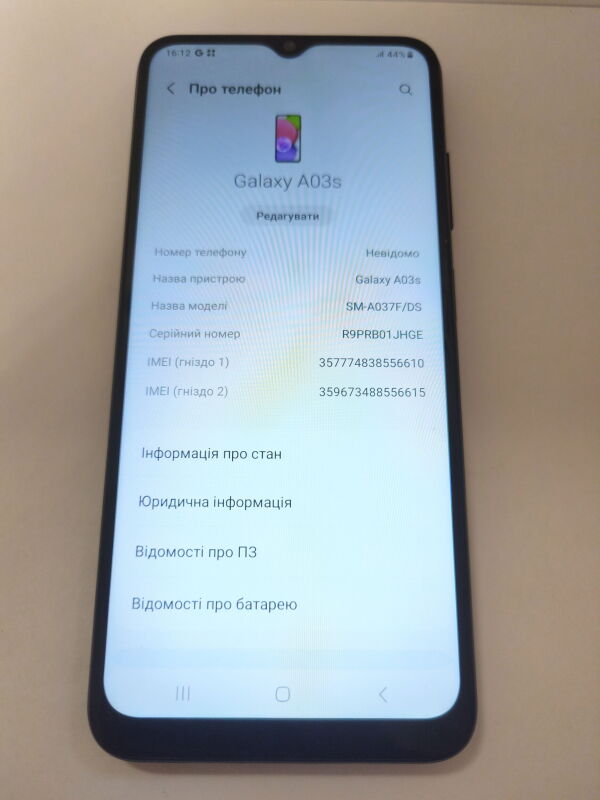 Samsung Galaxy A03s SM-A037F/DS 32Gb, SM-A037FZKASEK - Б/В - Фото №2
