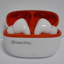 Навушники ColorWay Slim Headphones TWS-5 Earbuds White (CW-TWS5WT) - Б/В від виробника ColorWay