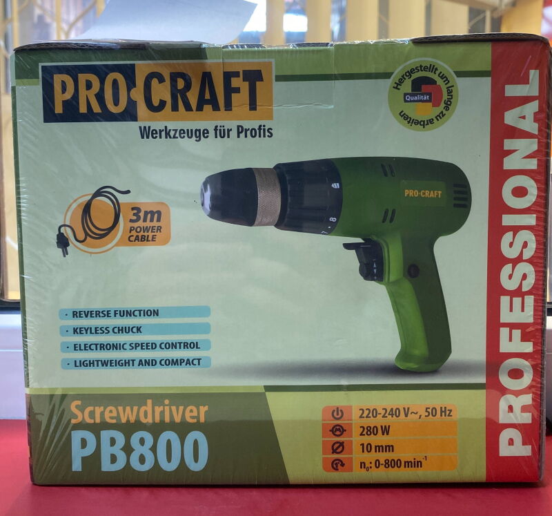 Мережевий шуруповерт ProCraft PB-800 - Фото №1 Мережевий шуруповерт ProCraft PB-800