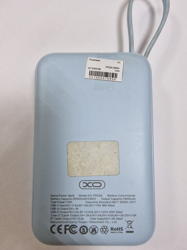 Powerbank XO PR234 20000 mAh - Б/В - Фото №2