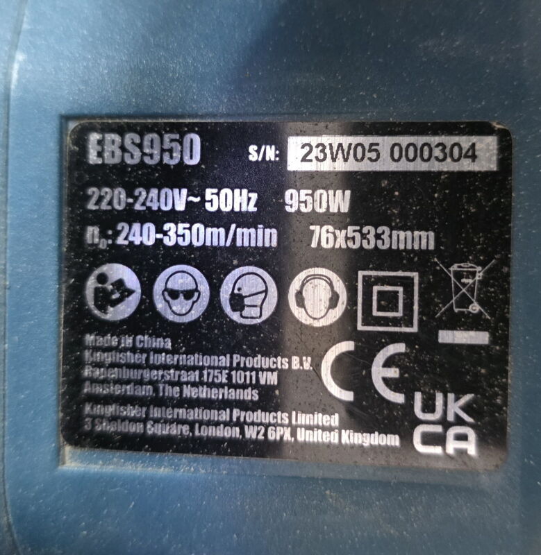 Cтрічкова шліфувальна машина Erbauer EBS950 - Б/В - Фото №6