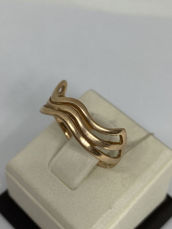 Каблучка з червоного золота (00106223) - Б/В - Фото №2